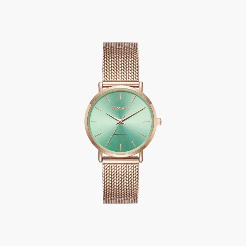 OMAX Analog Watch with Mesh Strap for Women - Image 1